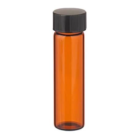 Cp Lab Safety. Wheaton 8ML Amber Vials in a box, PTFE /Rubber Liner, Case of 144 W224684